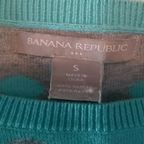 Banana Republic baby blue/gray polkadot sweater - Picture 4 of 5